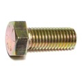 Midwest Fastener Grade 8, 5/8"-11 Hex Head Cap Screw, Zinc Yellow Steel, 1-1/2 in L, 4 PK 70421